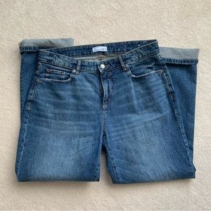 The LOFT Curvy Straight Crop Jeans